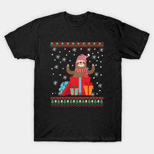 Funny Sloth Lovers christmas T-Shirt